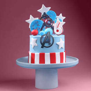 Captain America Marvel Hero Cake