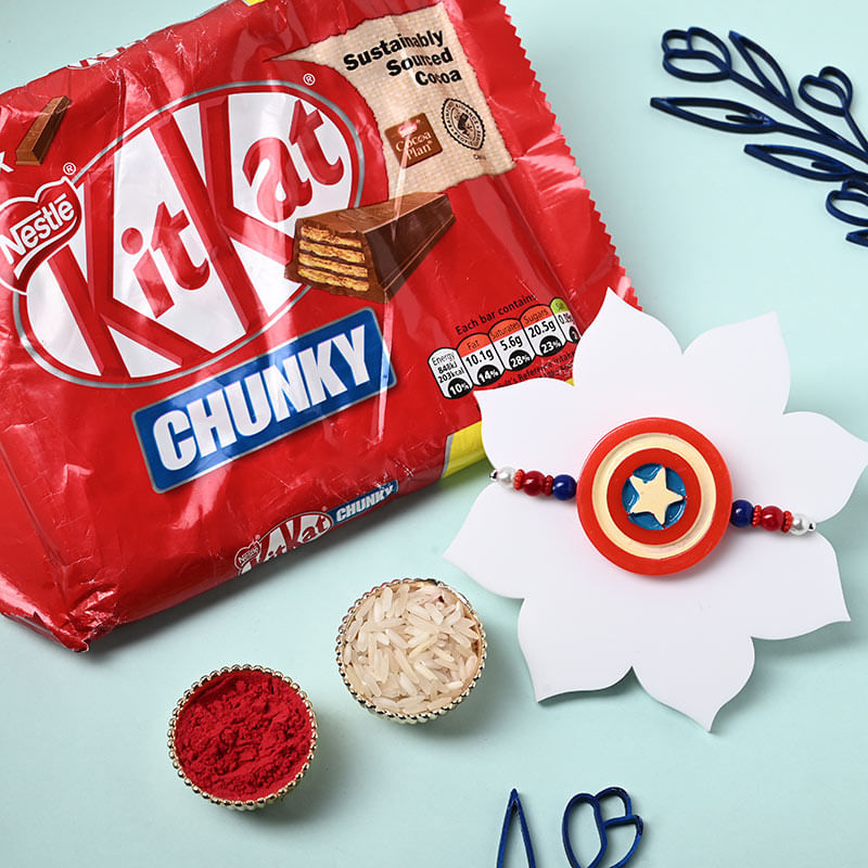 Captain America Rakhi Delivery in UK