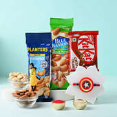 Captain America Rakhi With Dry Fruits N Chocolates