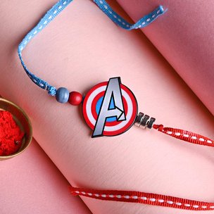 Order Captain America Theme Rakhi for Brother Online - Rakhi Delivery to Canada