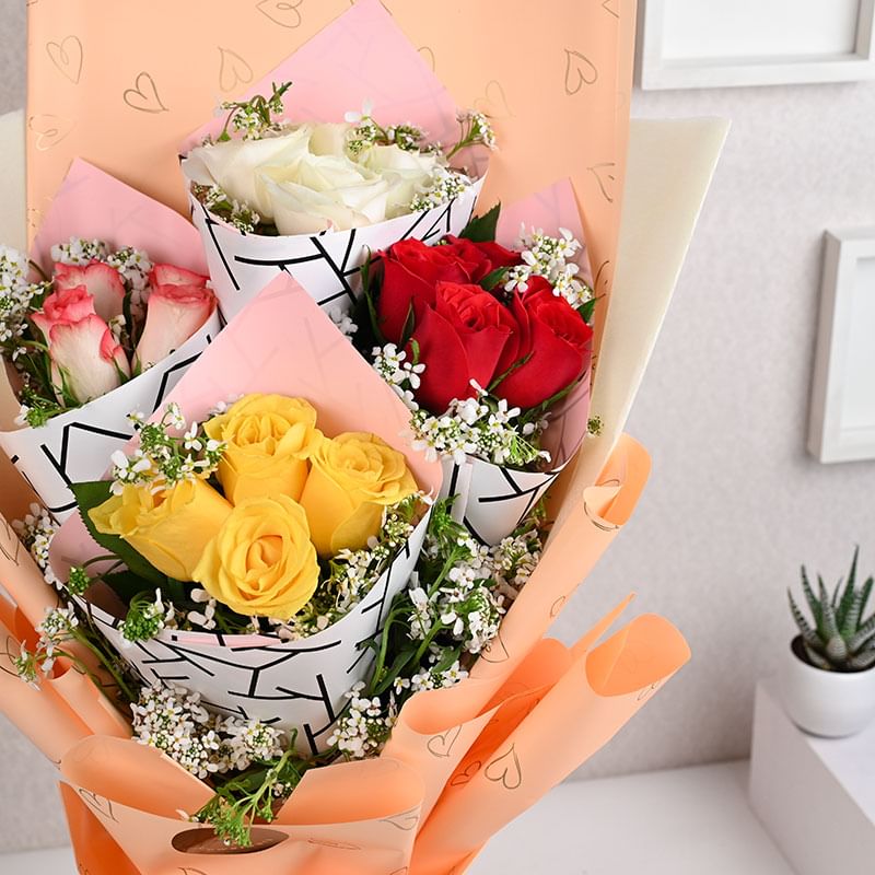 Captivating Rose Bouquet: Valentine's Day Flowers Online