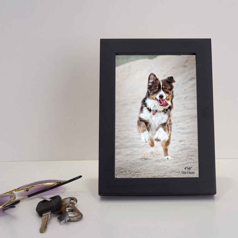 Black Wooden 4X6 Photo Frame