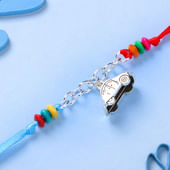 Car Pendant Vibrant Beads Rakhi