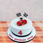 Car Race Theme Cake