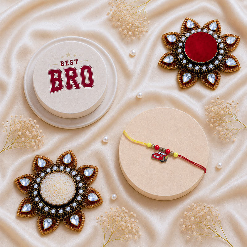 Car Rakhi With Best Bro Mini Cake