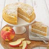 Caramel N Cream Cheese Apple Cake