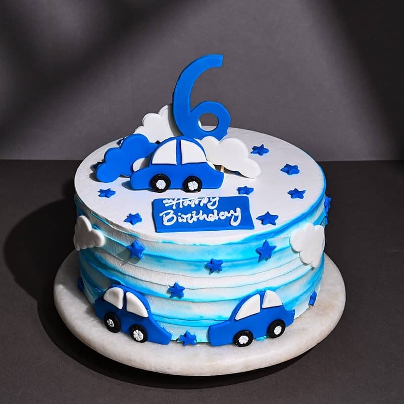 Cars N Clouds Theme Cake for Birthday