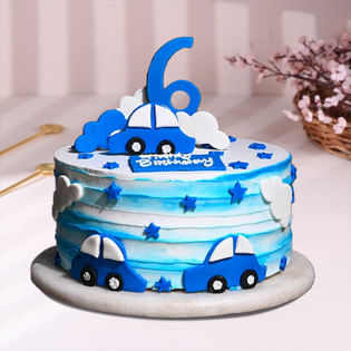 Cars N Clouds Theme Cake Online