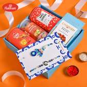Buy Bhaiya Bhabhi Good Luck Rakhi Online - Healthy Baked Cashew Candies Corn Nuts Hazelnut Chocolate With Good Luck Couple Rakhi