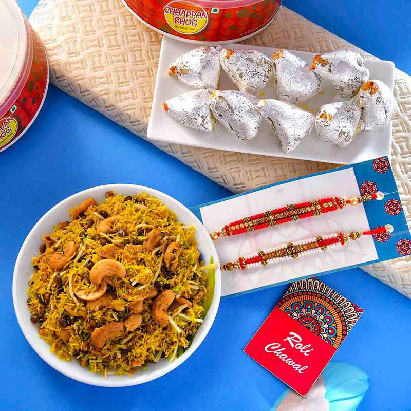 Cashew Delight Rakhi Set