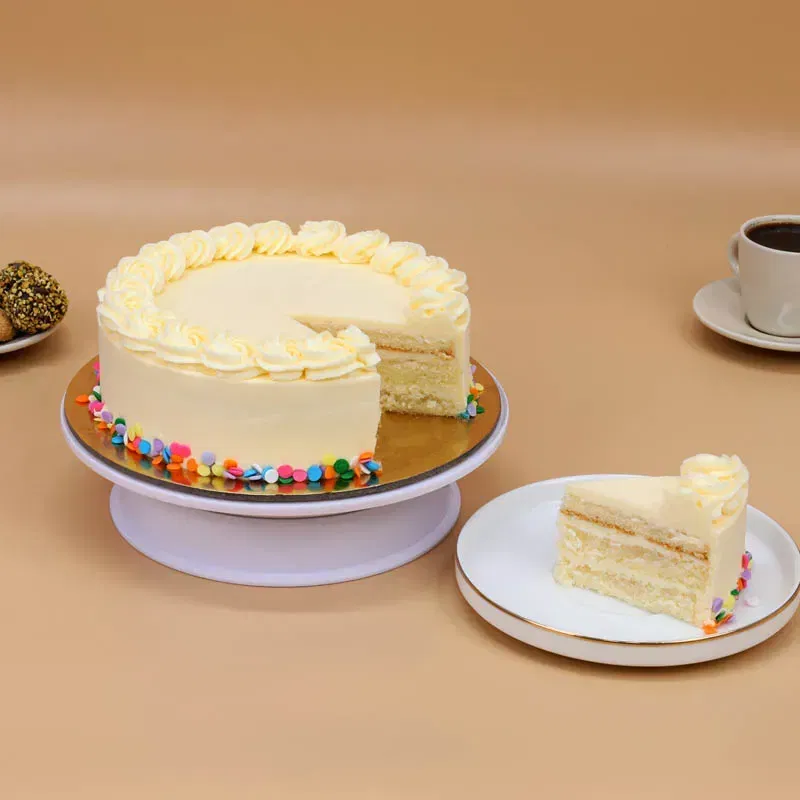 Sprinkle N Swirl Vanilla Cake