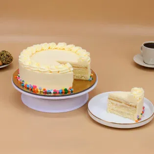 Sprinkle N Swirl Vanilla Cake