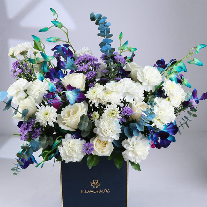 Celestial Blooms Whispering Silent Blues