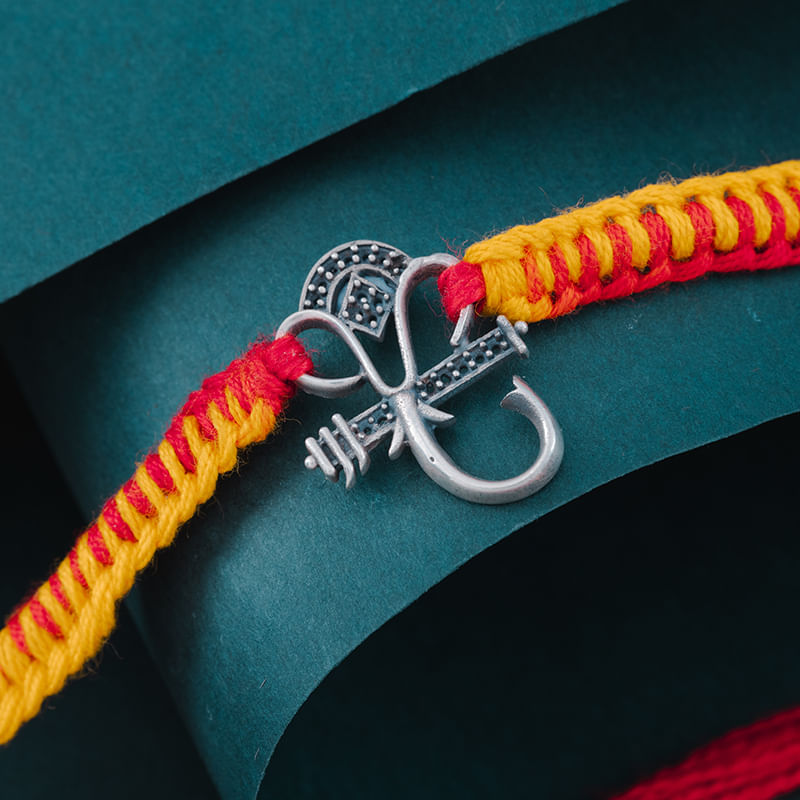 Celestial Ganesha 925 Silver Rakhi