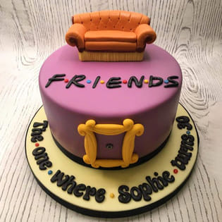 Central Perk Friends Fondant Cake