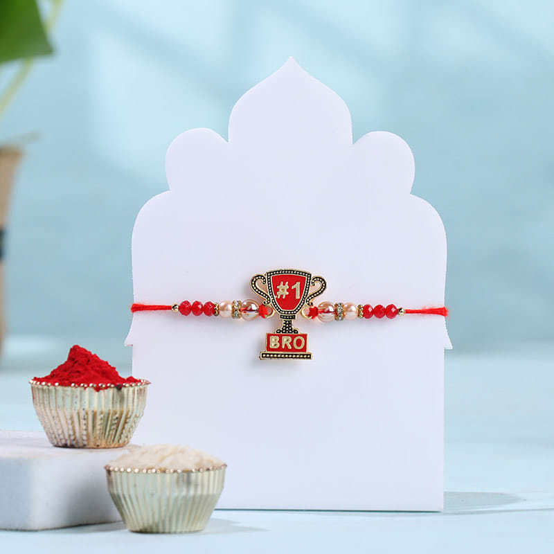 Champions Trophy Rakhi With Besan Ladoos