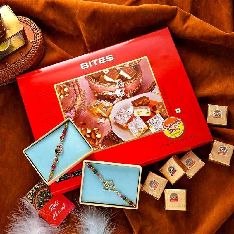 Chappan Bhog Rakhi Combo