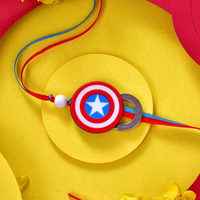 Charming Captain America Rakhi