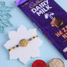 Charming Designer Rakhi With Hazelnut Chocolate