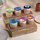 Charming Festive New Year Cup Cakes