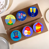 Charming Festive New Year Cup Cakes