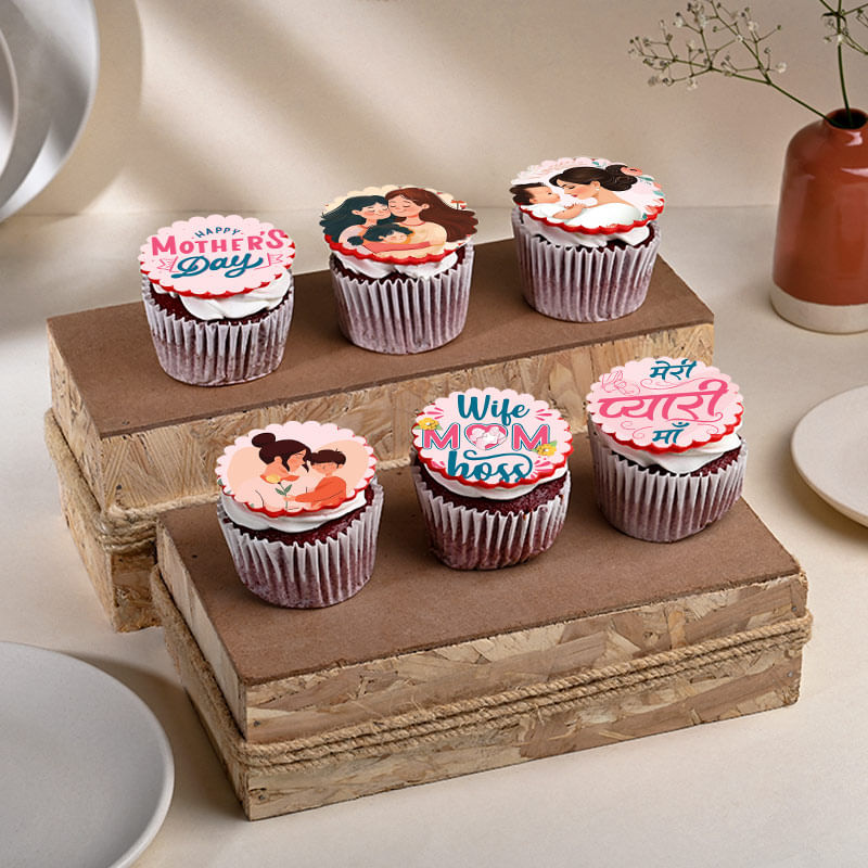 Charming Mothers Day Poster Cupcakes