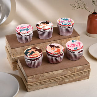 Charming Mothers Day Poster Cupcakes
