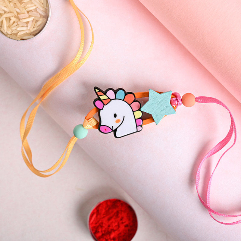 Charming Unicorn Rakhi - Send Rakhi to USA