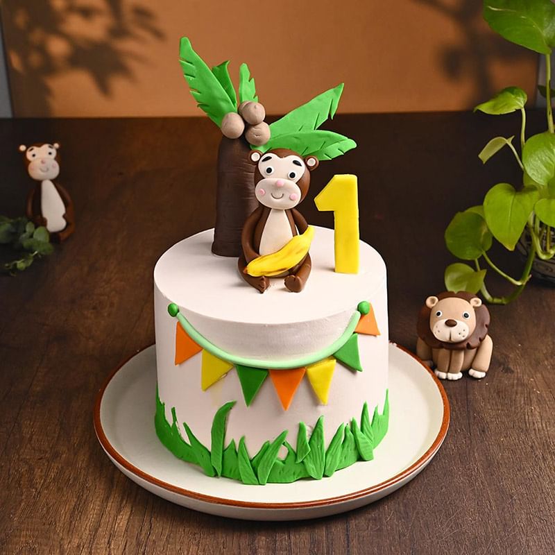 Cheeky Monkey Cake - Best for 1st Birthday