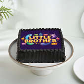 Cheerful Brothers Day Photo Cake