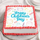 Cheerful Childrens Day Cake