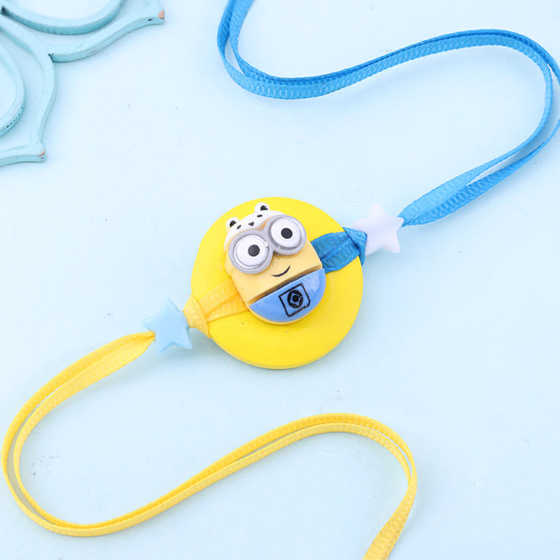 Cheerful Minion Rakhi With Chocolates