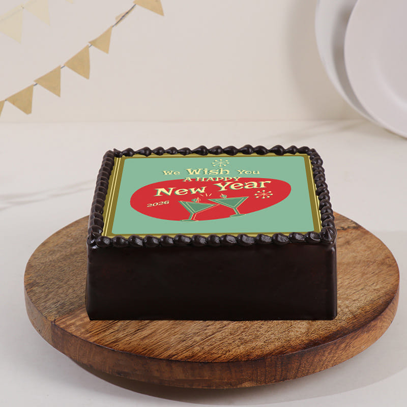 Cheerful New Year Cake