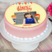 Round Personalised Cake for Kids