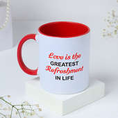 Cheers To Love Mug: Online mug gift