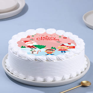 Order Cheery Christmas Photo Cake