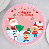 Order Cheery Christmas Photo Cake