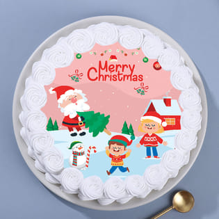 Order Cheery Christmas Photo Cake