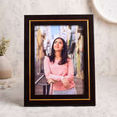 Front view of Personalised photo frame gift