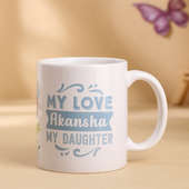 Cherished Daughter Personalised Mug