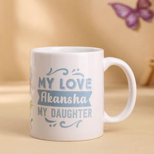 Cherished Daughter Personalised Mug