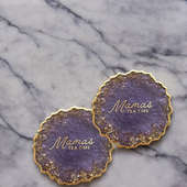 Cherished Resin Coasters For Mom