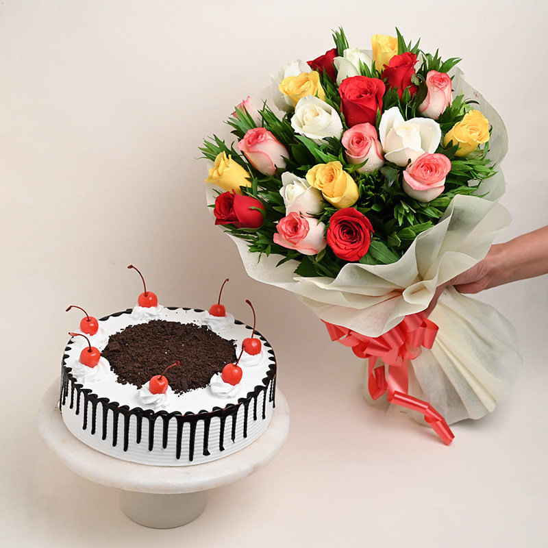 Cherished Symphony With Black Forest Cake