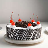 Side view Black Forest Cake