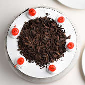 Top view Black Forest Cake
