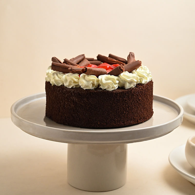 Cherry Kissed Black Forest Birthday Cake