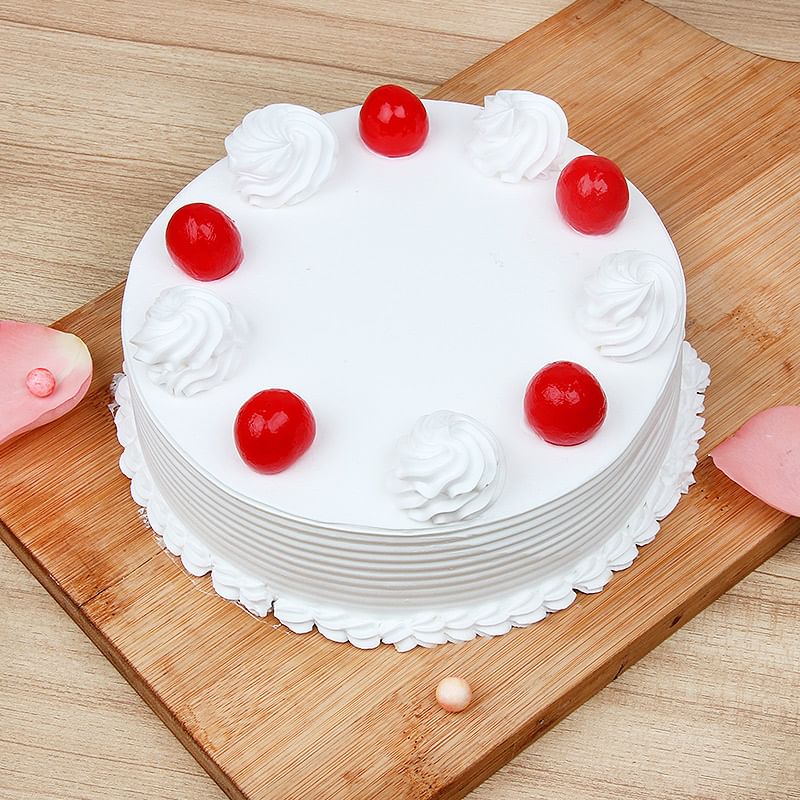 Half kg Vanilla cake - Part of Cherry Vanilla Roses