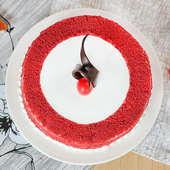 Cherrylicious Red Velvet Cake with Top View