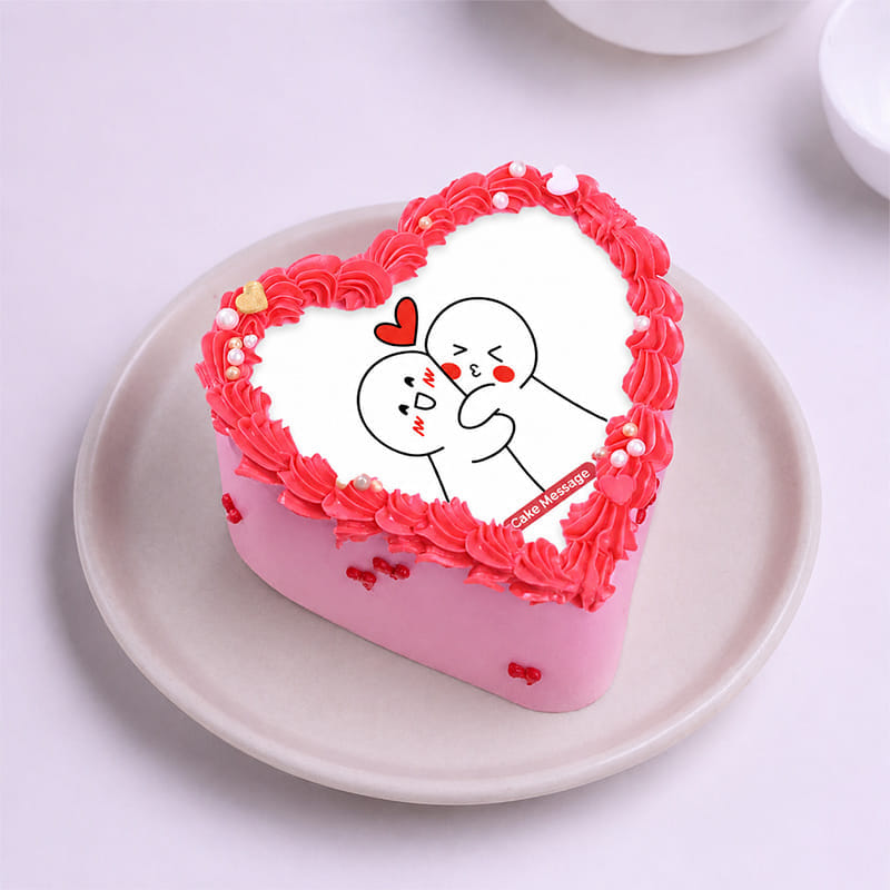 Chibi Love Heart Bento Cake