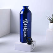 Chic Blue Personalised Bottle